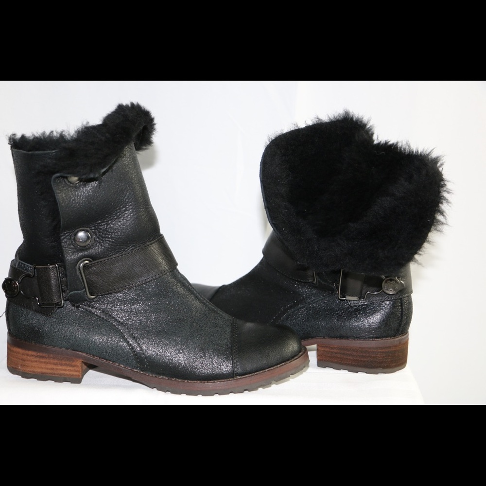 Matt Bernson Women Tundra Element  Faux Fur Lined Mid-Calf Boots Black Size 6